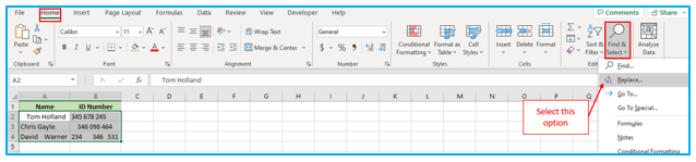 Remove Space in Excel