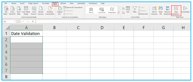 Set Data Validation