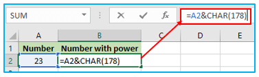 Superscript and Subscript in Excel