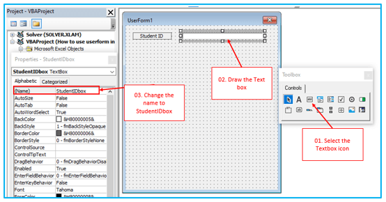 data entry UserForm in excel