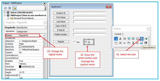 data entry UserForm in excel