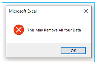 VBA Message Box in Excel