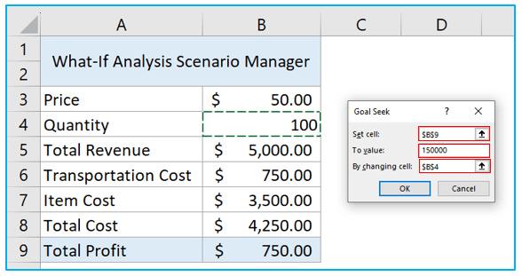 What-If Analysis in Excel