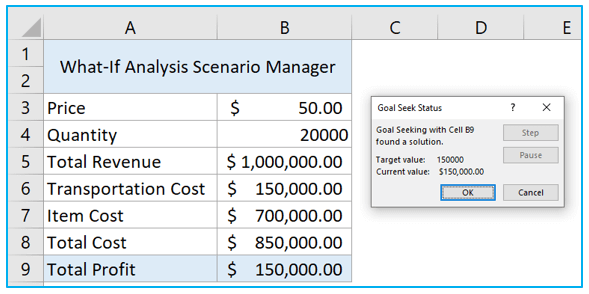 What-If Analysis in Excel