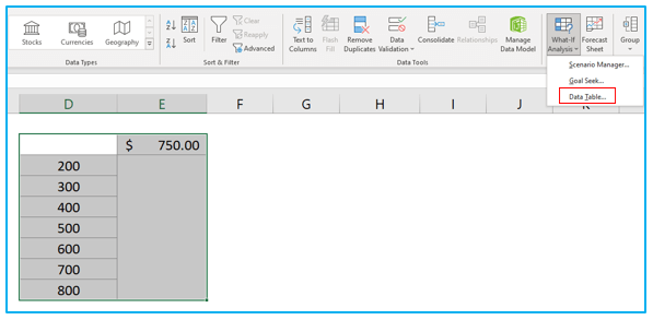 What-If Analysis in Excel