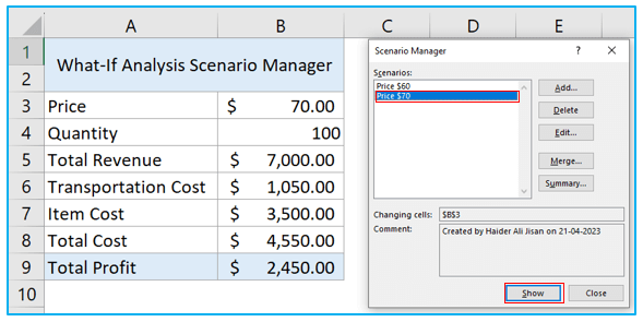 What-If Analysis in Excel