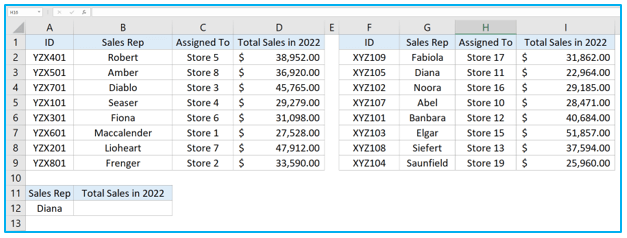 XLOOKUP in Excel