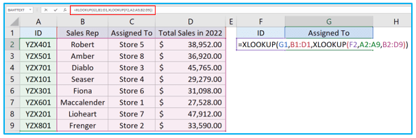 XLOOKUP in Excel