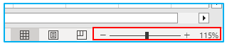 Zoom in and Zoom out in Excel