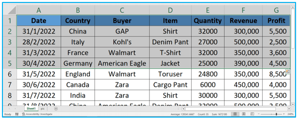 Zoom in and Zoom out in Excel