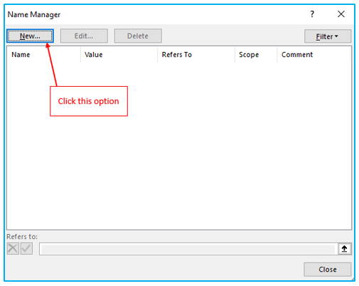 Dynamic Named Range in Excel