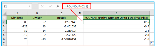 ROUNDUP and ROUNDDOWN