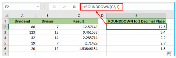 ROUNDUP and ROUNDDOWN