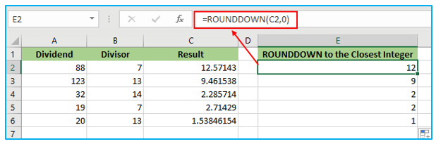 ROUNDUP and ROUNDDOWN