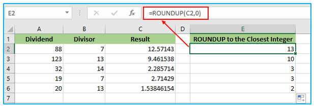 ROUNDUP and ROUNDDOWN