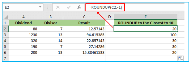 ROUNDUP and ROUNDDOWN