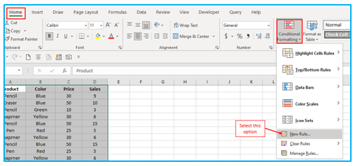 Color Alternate Rows in Excel