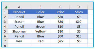 Color Alternate Rows in Excel