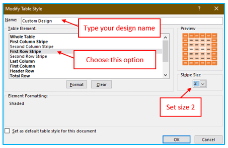 Color Alternate Rows in Excel