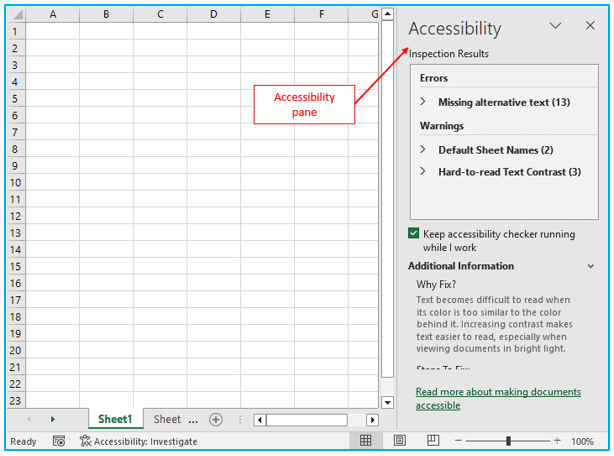 Status Bar in Excel