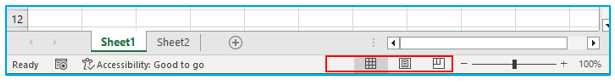 Status Bar in Excel