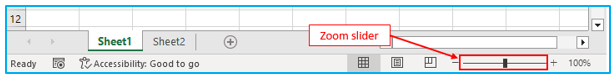 Status Bar in Excel