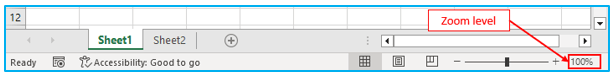 Status Bar in Excel