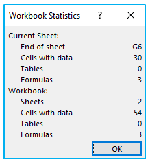 Status Bar in Excel