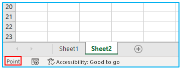 Status Bar in Excel