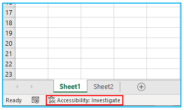 Status Bar in Excel