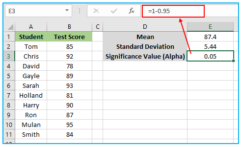 Confidence Interval in Excel