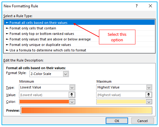 Color Scales in Excel