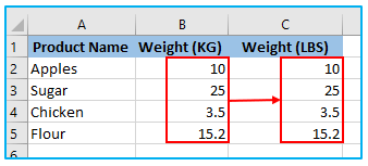 Convert KG to LBS