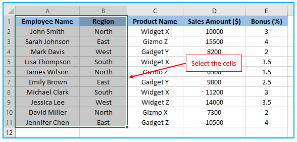 Print Area in Excel