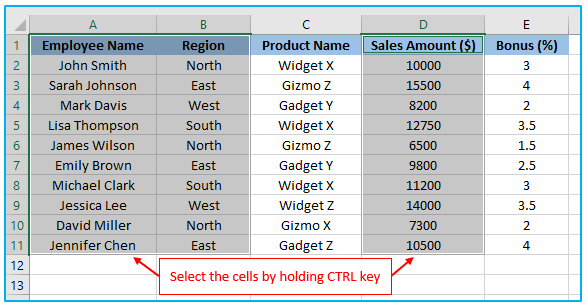 Print Area in Excel