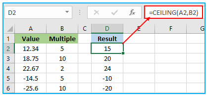 CEILING function