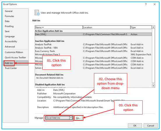 F-Test in Excel