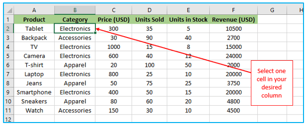 Sort by Multiple Columns in Excel