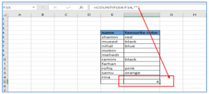 How to use the COUNTBLANK function in excel?