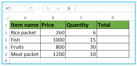 Mixed Reference for Excel