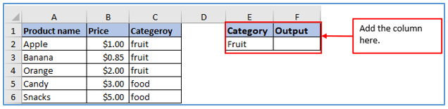 DMIN function in Excel