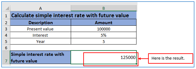 Diff methods of cal simple interest