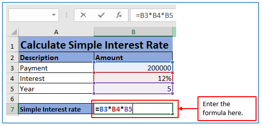 Simple Interest in Excel
