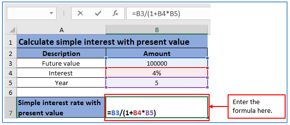 Diff methods of cal simple interest