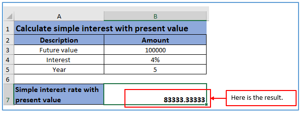 Diff methods of cal simple interest