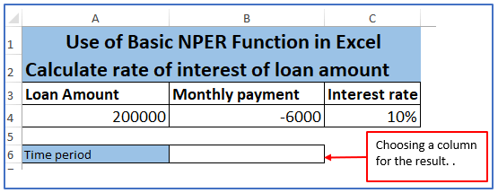 Formulas of Nper