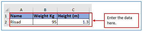 Methods of calculating BMI