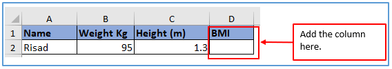 Methods of calculating BMI