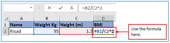 Methods of calculating BMI