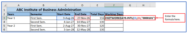 Calculate Workdays